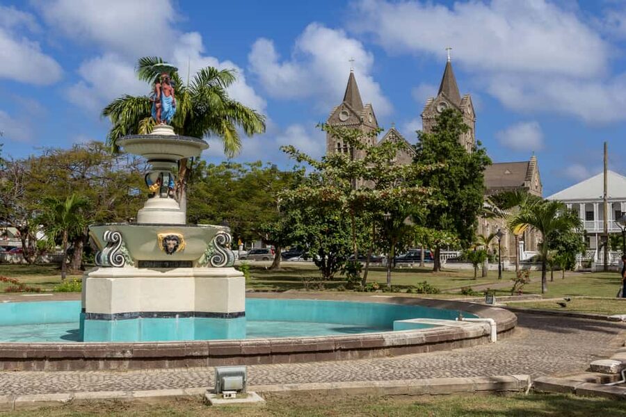 Basseterre: Highlights Capital and Beach Tour - Basseterre from a minibus, not on foot