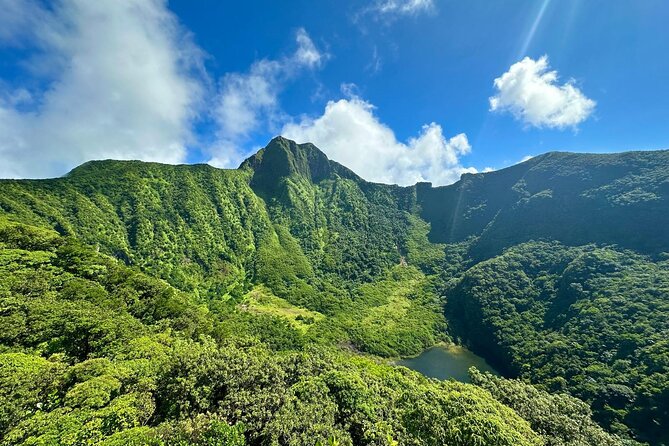 Hike St. Kitts: Highest peak Mount Liamuiga Volcano - The crater rim and views at 3,100 feet