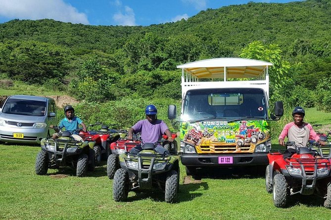 Jungle Bikes ATV Tour in St Kitts - Getting comfortable on the ATV