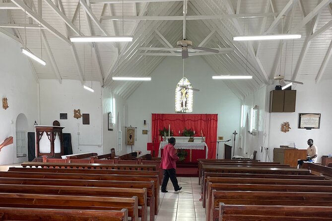 Nevis Panoramic Drive, Power Catamaran & Beach Experience - St Thomas Anglican Church and the story of Jamestown