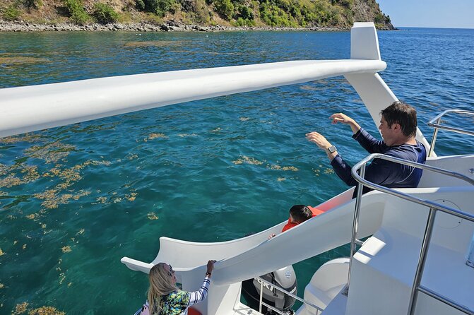 Private Half Day with Waterslide Boat - Beach time adds a quieter break