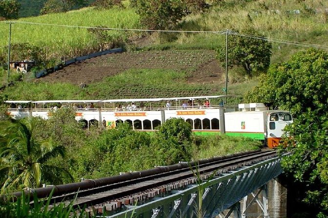 St.Kitts Sugar Train Tour / Pick up & Drop-Off Included - Boarding a two-level Sugar Train