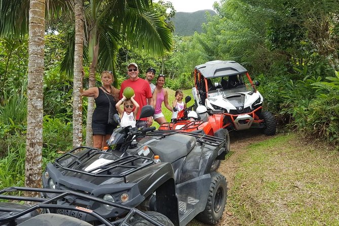 Sunny Blue Rentals in St Kitts for ATV and Dune Buggy Combo Tours - Meeting Sunny Blue near Port Zante